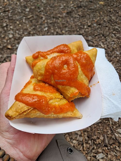 Samosas at Douglass Loop Farmers Market  in Louisville