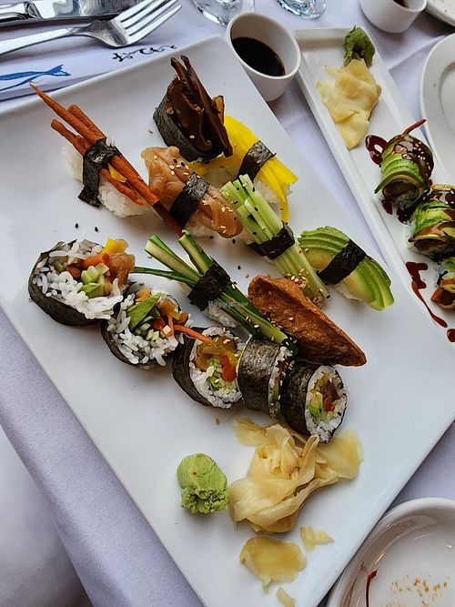 Veggie sushi at Kogetsu at the Boiler House in Peterborough