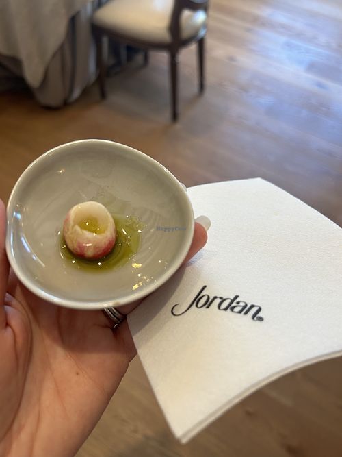 Radish in olive oil   at Jordan Vineyard & Winery in California