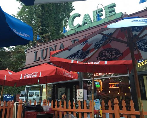 Love the outdoor seating!  at Luna Park Cafe in Seattle