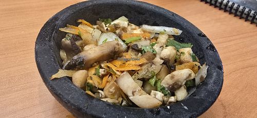 Hungos (mushrooms) salsa - delicious at Tres Amigos in Cheyenne