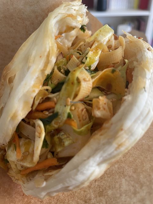 Tofu sandwich  at WONDMO - 王华峰潼关肉夹馍 in Barcelona