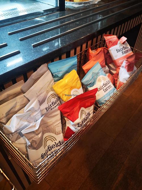 All crisps were suitable for vegans at The Deli Hylands in Chelmsford