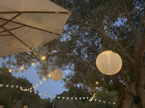 Den hyggelige gårdhave at Villa Vegana in Mallorca