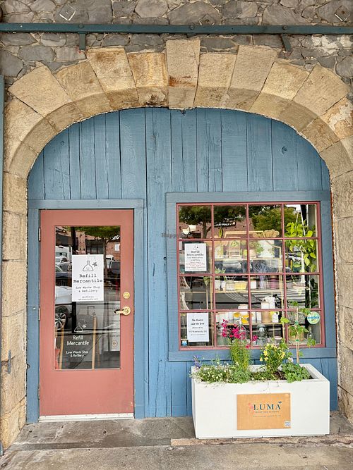 Entrance next to Wild Goat Bistro at Refill Mercantile in Petaluma