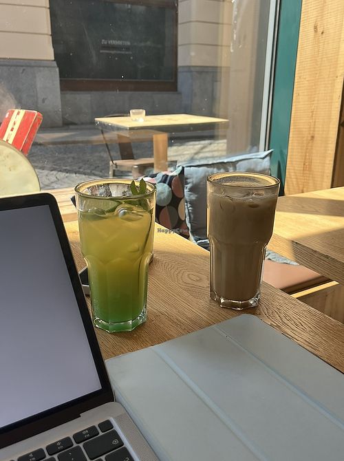 Homemade lemonade & Iced Caramel Lattee  at XOXO Café & Bar  in Leipzig