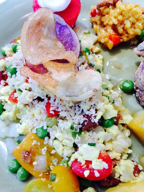 Vegan brunch: tofu scramble made to order! Plenty more delicious choices! at Equinox Restaurant in Washington