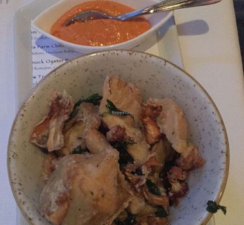 vegan artichoke appetizer  at Equinox Restaurant in Washington