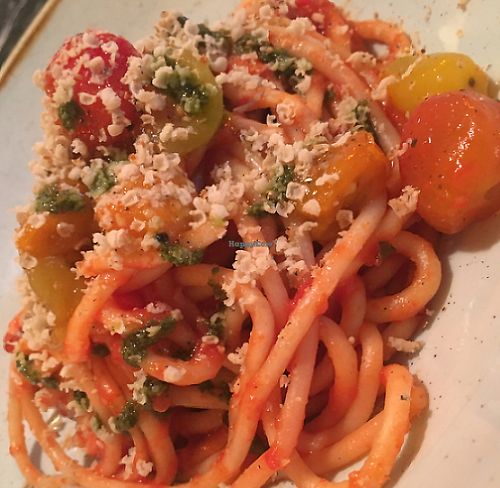 bucatini vegan  at Equinox Restaurant in Washington