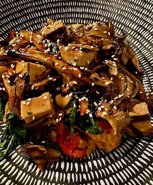 shiitake & trumpet mushroom teriyaki  at Equinox Restaurant in Washington