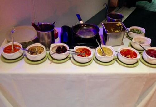 Tofu Scramble Station at vegan brunch at Equinox Restaurant in Washington