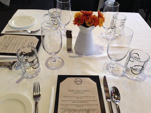 table settings at Equinox Restaurant in Washington