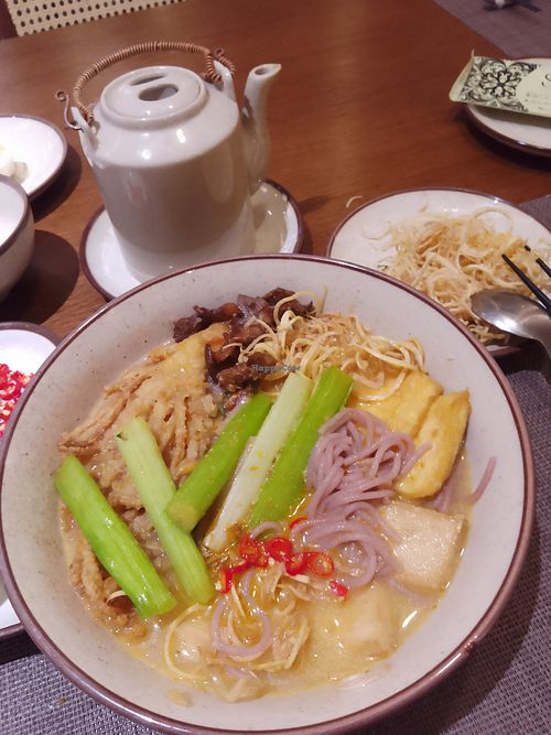 Spicy noodles 1 at Nhà hàng chay Sanité in Ho Chi Minh City