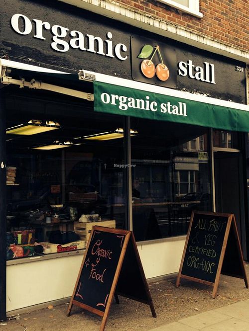 New sign! at Organic Stall in North London
