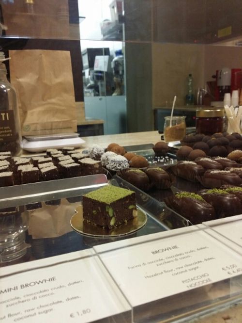 Exquisite chocolates and don't miss the nutty ice creams at Grezzo Raw Chocolate in Rome