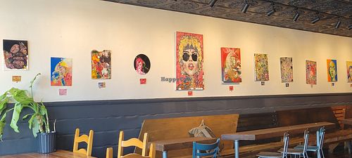 Lounge and art areas at Firecreek Coffee Company in Flagstaff