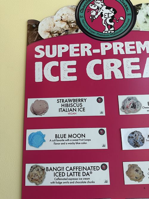 Vegan flavor option  at Sandusky Scoops in Sandusky