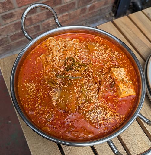 Kimchi stew at The Thirsty Korean in England