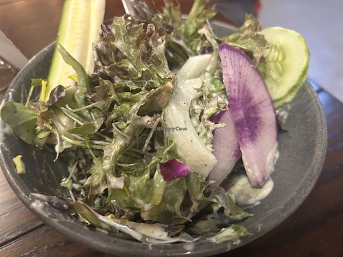 Side Salad with Vegan Ranchh  at The Towne Bistro at Prestonrose in Clarksville