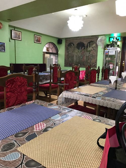 Seating at Kusum Indian Restaurant in Kobe