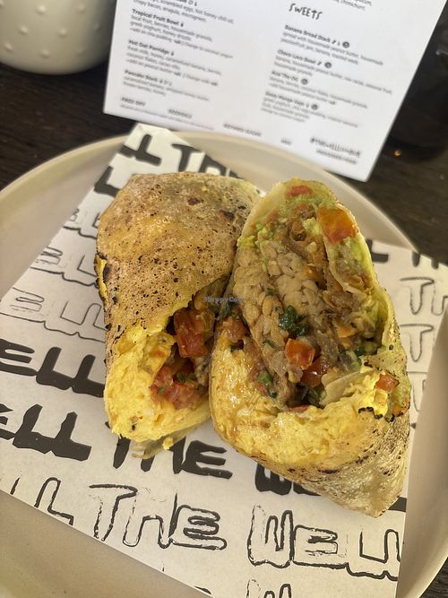 Boss Burrito with tempeh sub  at The Well Kuta Lombok in 