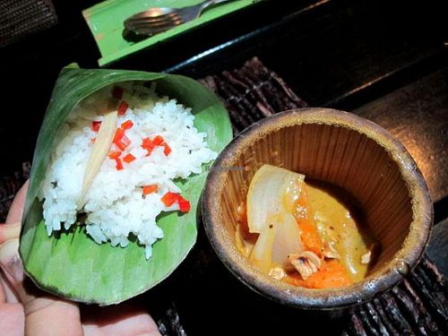 Vegan tasting menu: 3rd course massaman curry at Time for Lime in Koh Lanta