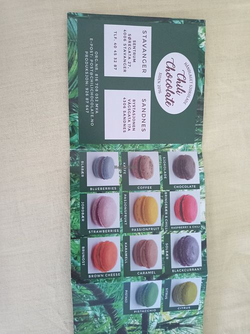 Vegetarian and vegan praline options at Chili Chocolate in Rogaland