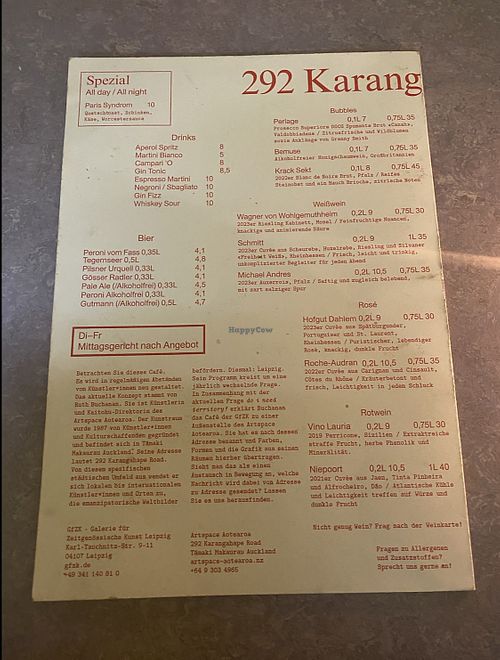   at Café & Restaurant 292 Karangahape Road in Sachsen