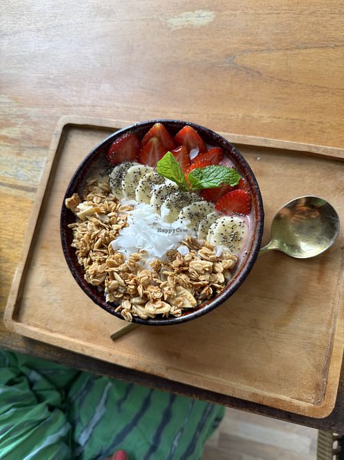 Strawberry smoothie bowl  at Granary in Kabupaten Badung