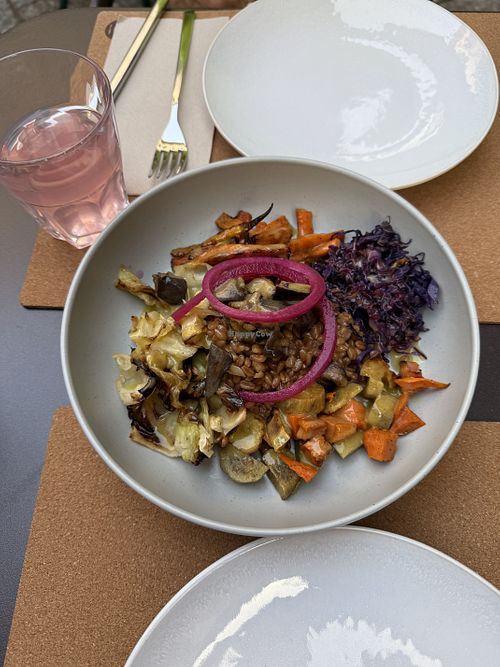 Spelt salad, this one was my favorite  at A Mesa - Tasca Vegetariana in Guimaraes
