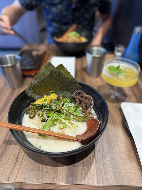 Vegan harvest ramen with vegan broth and noodles  at Ajisen Ramen (Ajax) in Ajax