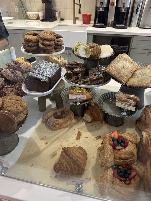Vegan Ginger cookies and vegan chocolate banana pound cake. (Only 2 are vegan from the picture)    at Scout Coffee in Morro Bay