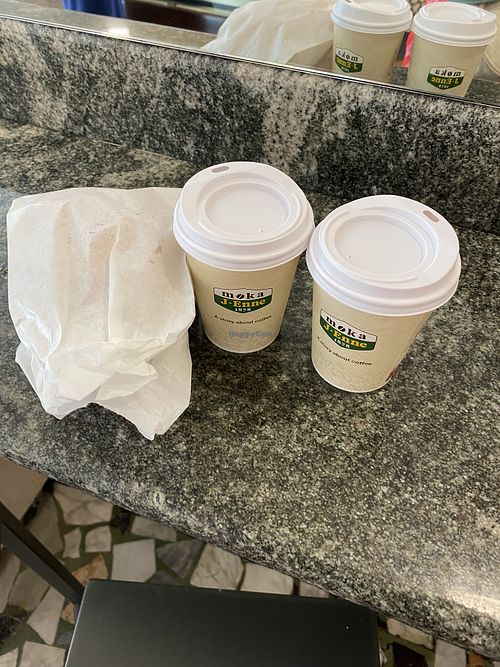 Oat Milk Cappuccino Freddo  at Pasticceria Dianda - Via della Rosa in Lucca