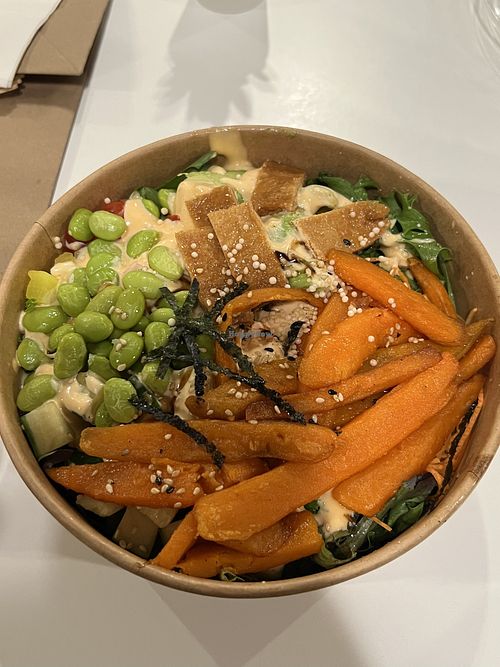 Veggie poke bowl  at Poke Go & Broth House in Halifax