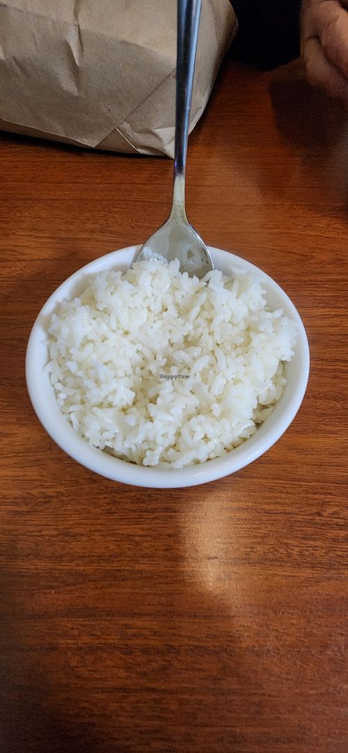 White rice at Chinese Restaurant Giethoorn A Niu in Overijssel