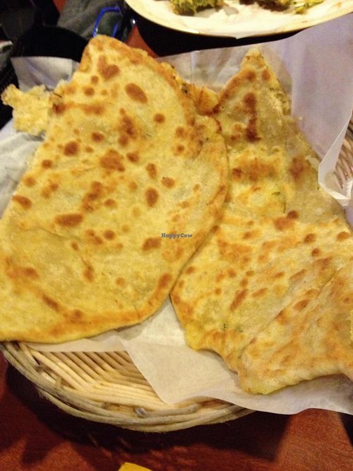 Aloo Paratha (whole wheat bread stuffed with potatoes) at Karaikudi Palace in Scottsdale