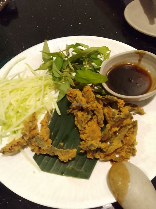 Fried mushrooms at Lẩu Chay Naro quận 3 in Ho Chi Minh City