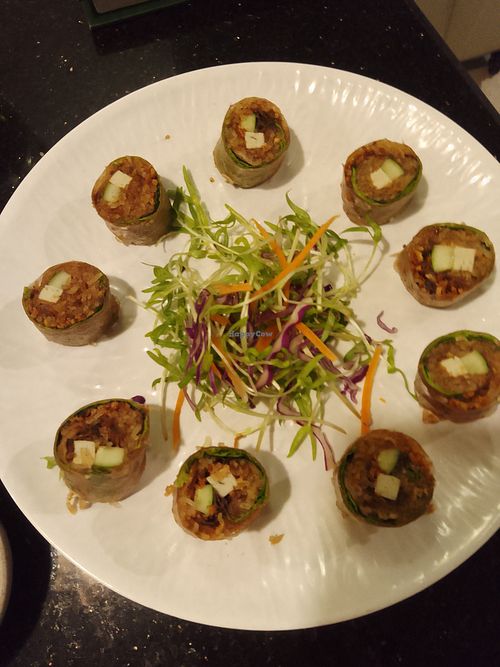 Vegetarian spring rolls at Lẩu Chay Naro quận 3 in Ho Chi Minh City