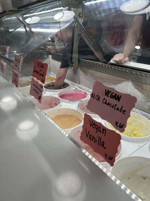 vegan options   at Weckerly's Ice Cream in Philadelphia