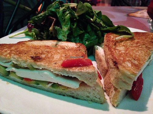 vegan sandwich at Kahunaville at Treasure Island in Las Vegas