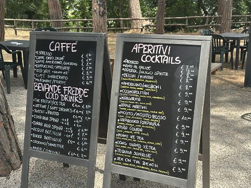 Drink menu  at Chiosco Del Prato in Toscana