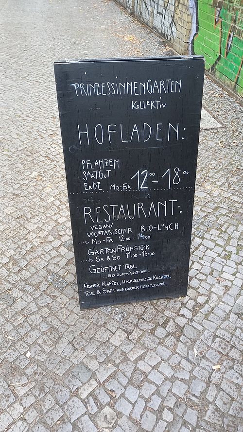 opening hours at Prinzessinnengarten Kollektiv in Berlin
