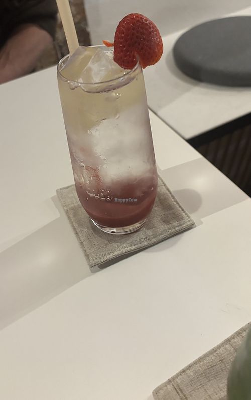 Sparkling water with strawberry  at Towzen - Sydney in Sydney