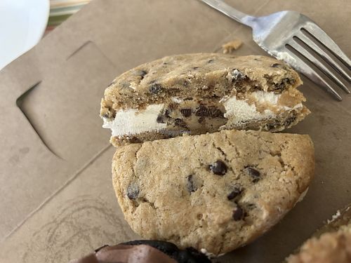Inside cookie dough sandwich   at The Caring Kitchen - Orangevale in Orangevale