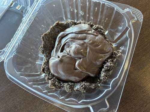 A chocolate tart thing - incredible!   at The Caring Kitchen - Orangevale in Orangevale