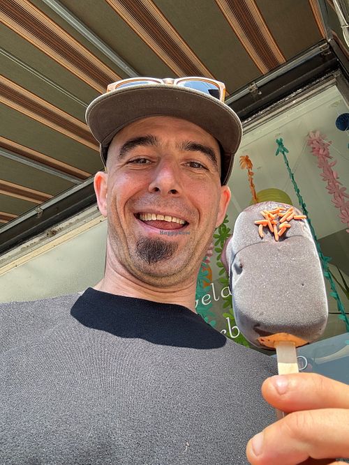 Nectarine Pop at Pompelmo Gelato in Westerly