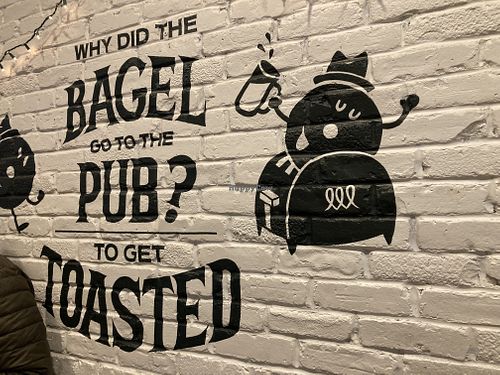 Wall art  at Bagel Pub - Garment District in New York