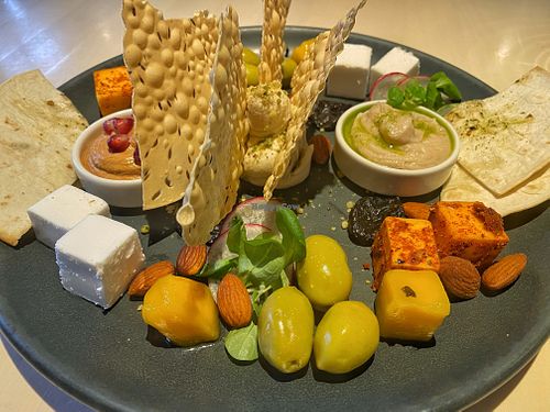 Snack platter   at Vegan Restoran V in Tallinn