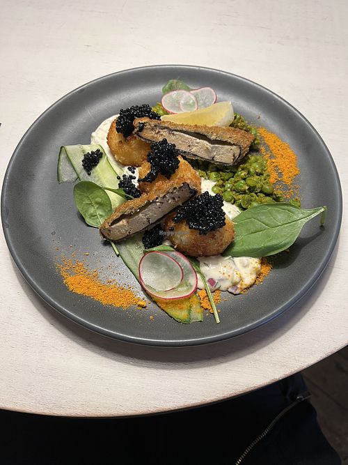 Tofish  at Vegan Restoran V in Tallinn