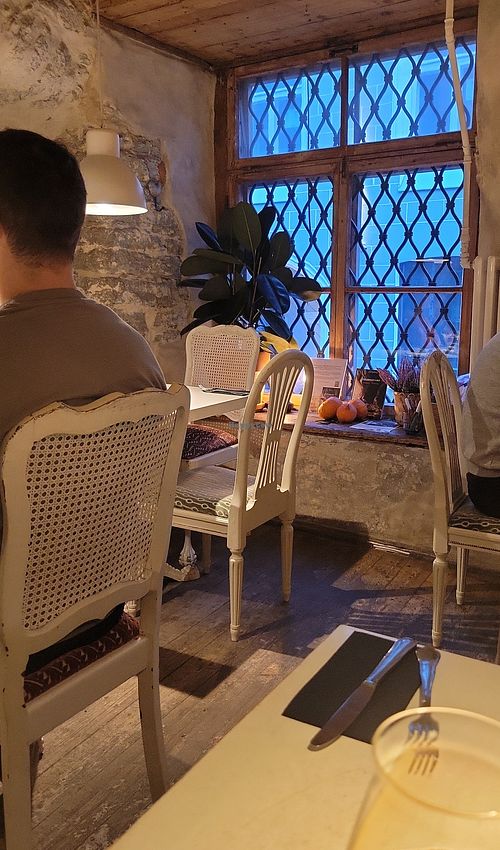 Inside at Vegan Restoran V in Tallinn